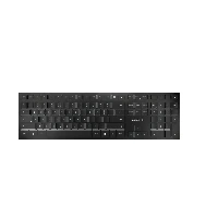 CHERRY KW 9100 SLIM, Wireless, RF Wireless + Bluetooth, QWERTY, Black