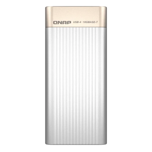 QNAP USB 4 Type-C to 1 x 10GBASE-T Network Ad, Wired, USB Type-C, Ethernet, 10000 Mbit/s, Silver