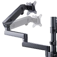 StarTech.com Triple Monitor Desk Mount For Up To Three 27in Screens, VESA 75x75/100x100, Tool-Less Arm Adjustments, C-Clamp/Grommet Mount, Spring-Assisted Arms, Clamp/Grommet, 21 kg, 68.6 cm (27