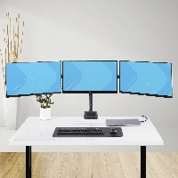 StarTech.com Triple Monitor Desk Mount For Up To Three 27in Screens, VESA 75x75/100x100, Tool-Less Arm Adjustments, C-Clamp/Grommet Mount, Spring-Assisted Arms, Clamp/Grommet, 21 kg, 68.6 cm (27