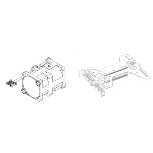 DELL 330-BCVV, Mounting kit, PowerEdge R360, Riser Config 2 Butterfly Gen4 Riser (x8/x8