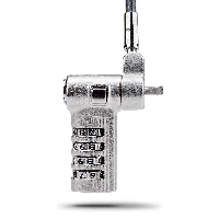 StarTech.com Universal Laptop Cable Lock 6.6ft (2m), Serialized Security Cable for Notebook, Compatible w/Noble Wedge/Nano/K-Slot Keyless Combination Cable, TAA, 2 m, Kensington, Nano, Noble, Wedge, Combination lock, Carbon steel, Plastic, Black, Silver