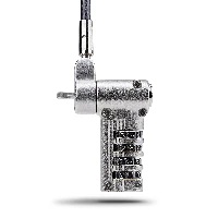 StarTech.com Universal Laptop Cable Lock 6.6ft (2m), Serialized Security Cable for Notebook, Compatible w/Noble Wedge/Nano/K-Slot Keyless Combination Cable, TAA, 2 m, Kensington, Nano, Noble, Wedge, Combination lock, Carbon steel, Plastic, Black, Silver