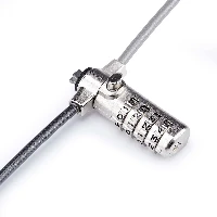 StarTech.com Slim Lock Nano Slot Compatible, 6.6ft (2m) Locking Cable, Desk Anti-Theft Security For Laptop/Notebook Computer, Cut-Resistant Steel Cable, 4-Digit Lock, 2 m, Kensington, Combination lock, Plastic, Steel, Black, Silver