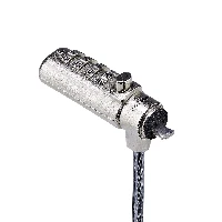 StarTech.com Slim Lock Noble Wedge Slot Compatible, 5ft (1.5m) Locking Cable, Desk Anti-Theft Security For Laptop/Notebook, Cut-Resistant Steel Cable, Combo Lock, 2 m, Noble, Wedge, Combination lock, Carbon steel, Black, Silver