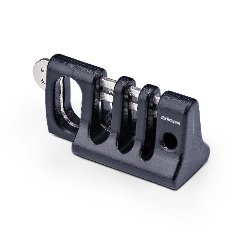 StarTech.com Peripheral Cable Anchor Lock, Secure Keyboard/Mouse, Cable Lock For Shared Office/Public Computers, Cable Trap Compatible w/Laptop Security Cable/Padlock - TAA, Cable holder, Desk, Plastic, Steel, Black