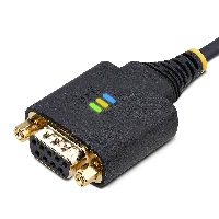 StarTech.com 6.6ft (2m) USB to Null Modem Serial Adapter Cable, COM Retention, FTDI, USB-A to DB9 RS232, Interchangeable DB9 Screws/Nuts, Windows/macOS/Linux, Black, 2 m, USB Type-A, DB-9, Male, Female