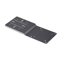 StarTech.com VESA Mounting Bracket for NUC/Thin Clients or Laptop Docking Stations, VESA 75x75/100x100 Compatible Extension Plate For Mini PC, Monitor stand-mounted CPU holder, SFF, 75 x 75,100 x 100 mm, Black, Steel, Screw