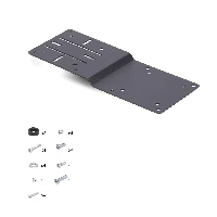 StarTech.com VESA Mounting Bracket for NUC/Thin Clients or Laptop Docking Stations, VESA 75x75/100x100 Compatible Extension Plate For Mini PC, Monitor stand-mounted CPU holder, SFF, 75 x 75,100 x 100 mm, Black, Steel, Screw