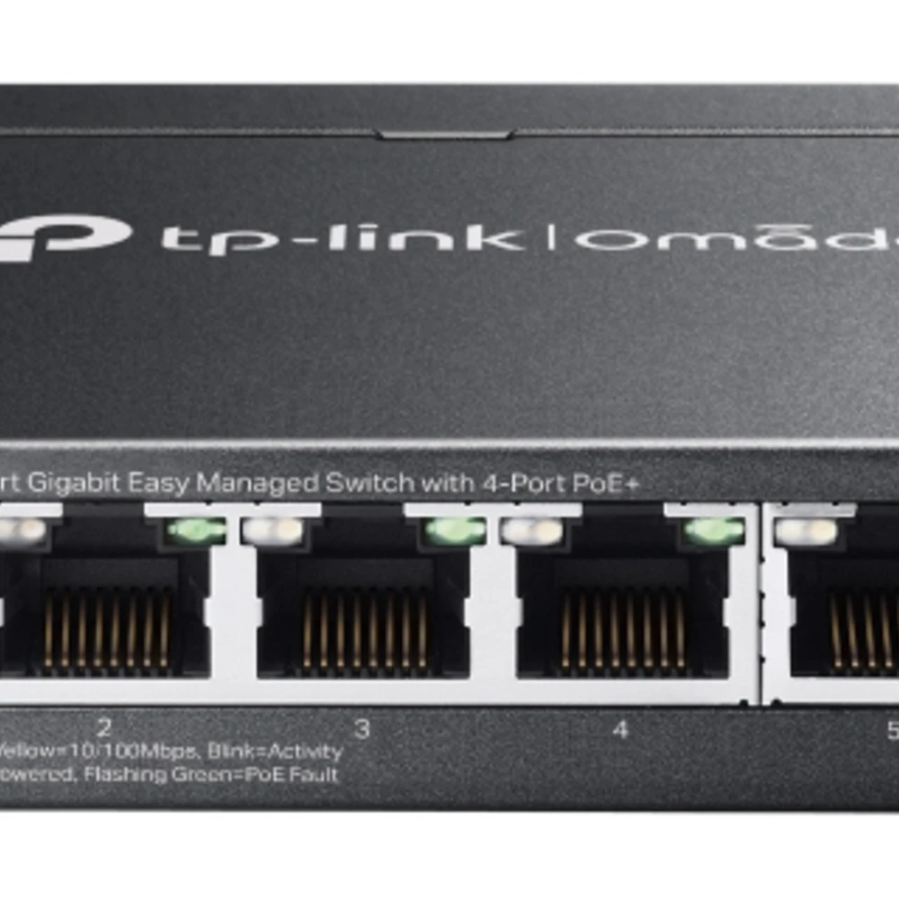 TP-Link Omada 5-Port Gigabit Easy Managed Switch with 4-Port PoE+, Managed, Gigabit Ethernet (10/100/1000), Power over Ethernet (PoE), Wall mountable