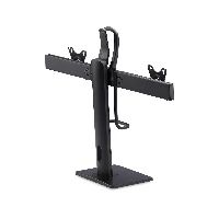 StarTech.com Crossbar Dual Monitor Desk Stand For Double 27-inch Screens, VESA Mount 75x75/100x100, Toolless Height Adjustment, Up To 13.2lb (6kg) Per Display, 12 kg, 43.2 cm (17