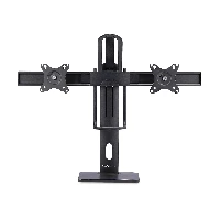 StarTech.com Crossbar Dual Monitor Desk Stand For Double 27-inch Screens, VESA Mount 75x75/100x100, Toolless Height Adjustment, Up To 13.2lb (6kg) Per Display, 12 kg, 43.2 cm (17