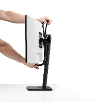 StarTech.com Crossbar Dual Monitor Desk Stand For Double 27-inch Screens, VESA Mount 75x75/100x100, Toolless Height Adjustment, Up To 13.2lb (6kg) Per Display, 12 kg, 43.2 cm (17