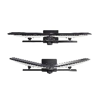 StarTech.com Crossbar Dual Monitor Desk Stand For Double 27-inch Screens, VESA Mount 75x75/100x100, Toolless Height Adjustment, Up To 13.2lb (6kg) Per Display, 12 kg, 43.2 cm (17