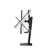 StarTech.com Crossbar Dual Monitor Desk Stand For Double 27-inch Screens, VESA Mount 75x75/100x100, Toolless Height Adjustment, Up To 13.2lb (6kg) Per Display, 12 kg, 43.2 cm (17