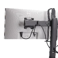StarTech.com Crossbar Dual Monitor Desk Stand For Double 27-inch Screens, VESA Mount 75x75/100x100, Toolless Height Adjustment, Up To 13.2lb (6kg) Per Display, 12 kg, 43.2 cm (17