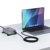 StarTech.com 6.6ft (2m) USB-C Charging Cable, Side Screw Locking, 240W (5A) PD EPR, Dual-Layer Silicone/Braided Jacket, USB 2.0 Laptop Charger Cable, USB-IF Certified, Rugged USB-C Charging Cord, 2 m, USB C, USB C, USB 2.0, 0.48 Gbit/s, Black