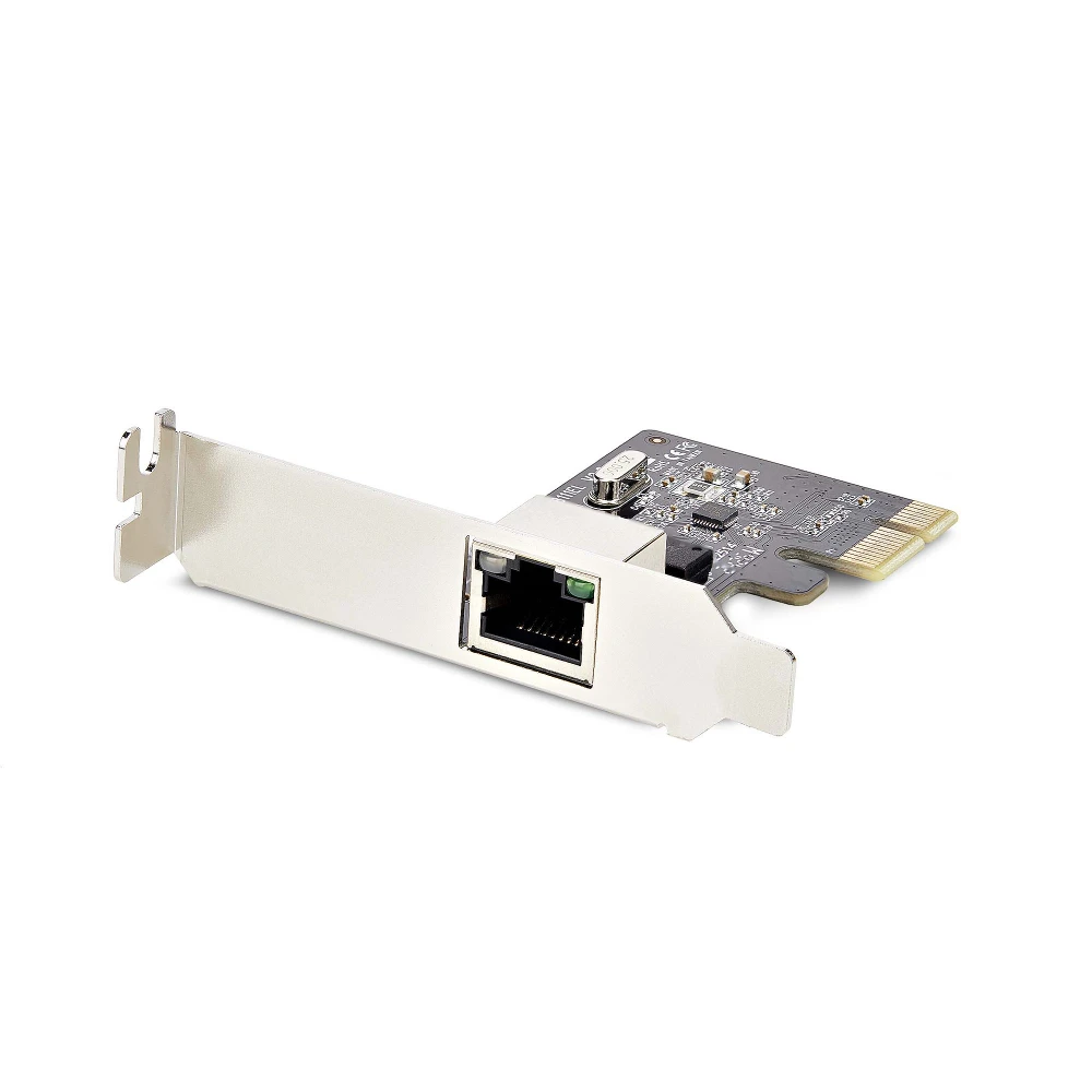StarTech.com 1-Port Gigabit PCIe Network Adapter Card, Low-Profile NIC, 10/100/1000Mbps PCI Express LAN Card, Realtek RTL8111H, Windows and Linux, TAA Compliant, Internal, Wired, PCI Express, Ethernet, 1000 Mbit/s, Black