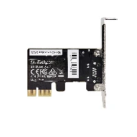 StarTech.com 1-Port Gigabit PCIe Network Adapter Card, Low-Profile NIC, 10/100/1000Mbps PCI Express LAN Card, Realtek RTL8111H, Windows and Linux, TAA Compliant, Internal, Wired, PCI Express, Ethernet, 1000 Mbit/s, Black