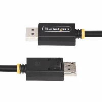 StarTech.com 3m (10ft) DisplayPort 2.1 Cable, VESA Certified DP40 DisplayPort Cable w/UHBR10/HDR/HDCP 2.2, 8K 60Hz/4K 144Hz w/DSC 1.2a, 40Gbps, DP 2.1 Cable, UHD Monitor Cord, M/M, 3 m, DisplayPort, DisplayPort, Male, Male, 7680 x 4320 pixels