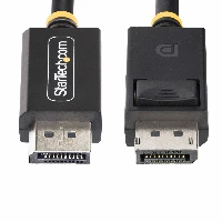 StarTech.com 3m (10ft) DisplayPort 2.1 Cable, VESA Certified DP40 DisplayPort Cable w/UHBR10/HDR/HDCP 2.2, 8K 60Hz/4K 144Hz w/DSC 1.2a, 40Gbps, DP 2.1 Cable, UHD Monitor Cord, M/M, 3 m, DisplayPort, DisplayPort, Male, Male, 7680 x 4320 pixels
