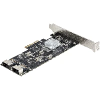 StarTech.com 8 Port SATA PCIe Card - PCI Express 6Gbps SATA Expansion Adapter Card with 4 Host Controllers - SATA PCIe Controller Card - PCI-e x4 Gen 2 to SATA III - SATA HDD/SSD, PCIe, Mini-SAS, PCI 2.0, Black, Pericom - PI7C9X2G608GP, ASMedia - ASM1061, 6 Gbit/s