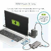 StarTech.com USB-C Triple-Monitor Multiport Adapter, Dual 4K 60Hz + 4K 30Hz HDMI & DisplayPort, 4-Port USB Hub, 100W PD Pass-Through, GbE, SD/MicroSD Card Readers, Wired, USB 3.2 Gen 1 (3.1 Gen 1) Type-C, 100 W, 2.0b, 10,100,1000 Mbit/s, IEEE 802.3, IEEE 802.3ab, IEEE 802.3u