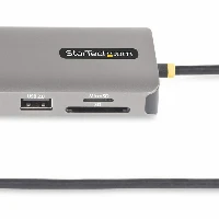 StarTech.com USB-C Triple-Monitor Multiport Adapter, Dual 4K 60Hz + 4K 30Hz HDMI & DisplayPort, 4-Port USB Hub, 100W PD Pass-Through, GbE, SD/MicroSD Card Readers, Wired, USB 3.2 Gen 1 (3.1 Gen 1) Type-C, 100 W, 2.0b, 10,100,1000 Mbit/s, IEEE 802.3, IEEE 802.3ab, IEEE 802.3u