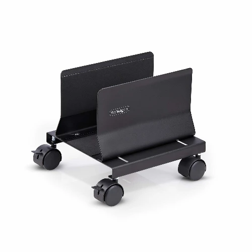 StarTech.com Computer Tower Cart, Rolling Mobile CPU Caddy on Wheels (Casters), Max Load 46.3lb/21kg, Adjustable PC Case Mount, Desktop Floor Stand, Steel Dolly, Cart CPU holder, Tower, 21 kg, Black, Screw, 4 wheel(s)