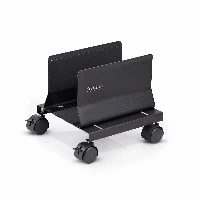 StarTech.com Computer Tower Cart, Rolling Mobile CPU Caddy on Wheels (Casters), Max Load 46.3lb/21kg, Adjustable PC Case Mount, Desktop Floor Stand, Steel Dolly, Cart CPU holder, Tower, 21 kg, Black, Screw, 4 wheel(s)