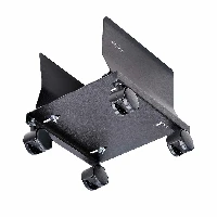 StarTech.com Computer Tower Cart, Rolling Mobile CPU Caddy on Wheels (Casters), Max Load 46.3lb/21kg, Adjustable PC Case Mount, Desktop Floor Stand, Steel Dolly, Cart CPU holder, Tower, 21 kg, Black, Screw, 4 wheel(s)