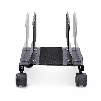 StarTech.com Computer Tower Cart, Rolling Mobile CPU Caddy on Wheels (Casters), Max Load 46.3lb/21kg, Adjustable PC Case Mount, Desktop Floor Stand, Steel Dolly, Cart CPU holder, Tower, 21 kg, Black, Screw, 4 wheel(s)