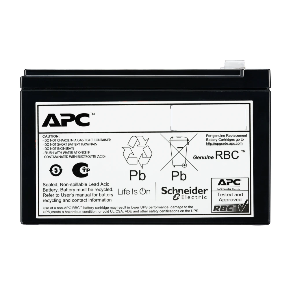 APC APCRBCV205, 72 V, 1 pc(s), Black, 9 Ah, 15 kg, 150.9 mm