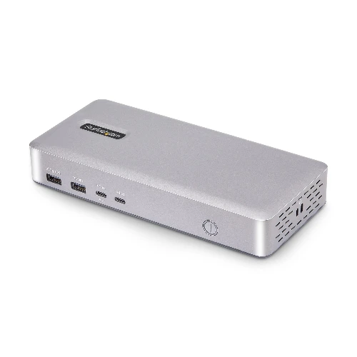 StarTech.com USB4 Docking Station, USB-C 40Gbps, Dual Video HDMI, Up to 2x 4K 60Hz 444 (RGB) or 2x 4K 120Hz 422, Multi-Monitor Dock, 6x USB, 2.5GbE, 100W PD, Wired, USB4, 100 W, 10,100,1000,2500 Mbit/s, Silver, 40 Gbit/s