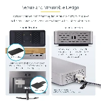 StarTech.com USB4 Docking Station, USB-C 40Gbps, Dual Video HDMI, Up to 2x 4K 60Hz 444 (RGB) or 2x 4K 120Hz 422, Multi-Monitor Dock, 6x USB, 2.5GbE, 100W PD, Wired, USB4, 100 W, 10,100,1000,2500 Mbit/s, Silver, 40 Gbit/s
