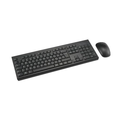 Kensington KM150 EQ Wireless Desktop Set, Wireless, RF Wireless, Membrane, QWERTY, Black, Mouse included