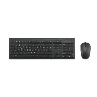 Kensington KM150 EQ Wireless Desktop Set, Wireless, RF Wireless, Membrane, QWERTY, Black, Mouse included