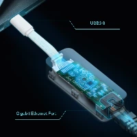TP-Link UE300C, Wired, USB Type-C, Ethernet, 1000 Mbit/s, White