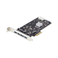 StarTech.com 4-Port USB PCIe Card, USB 3.2 5Gbps, PCI Express Expansion Card with 4x Independent USB Controllers, 4x USB-A Ports, Windows/macOS/Linux, PCIe, USB 3.2 Gen 1 (3.1 Gen 1), Full-height / Low-profile, PCI 2.0, SATA 15-pin, Black