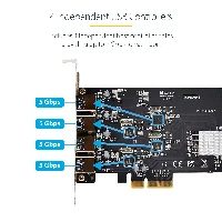 StarTech.com 4-Port USB PCIe Card, USB 3.2 5Gbps, PCI Express Expansion Card with 4x Independent USB Controllers, 4x USB-A Ports, Windows/macOS/Linux, PCIe, USB 3.2 Gen 1 (3.1 Gen 1), Full-height / Low-profile, PCI 2.0, SATA 15-pin, Black
