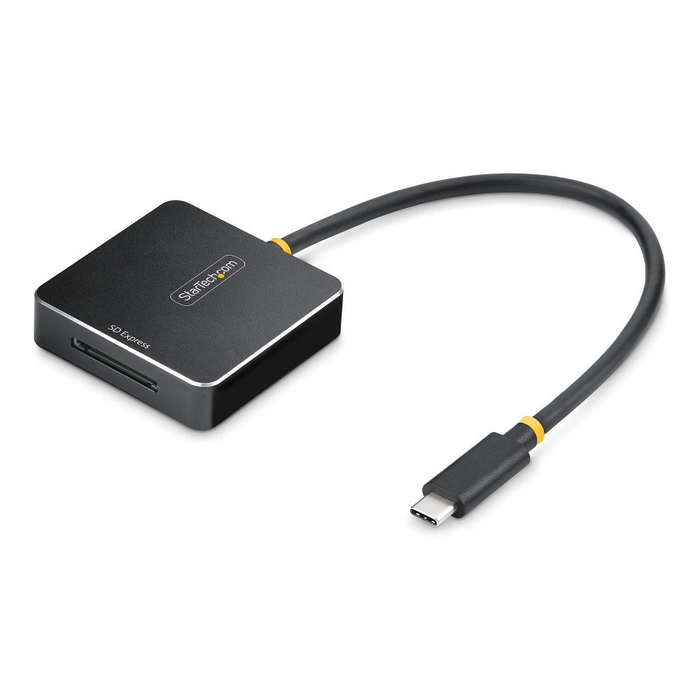 StarTech.com 1B-USB-C-SDE-ADAPTER, MMC, SD, SDHC, SDXC, Black, 10000 Mbit/s, Aluminium, Plastic, USB 3.2 Gen 2 (3.1 Gen 2) Type-C, 54 mm