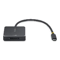StarTech.com 1B-USB-C-SDE-ADAPTER, MMC, SD, SDHC, SDXC, Black, 10000 Mbit/s, Aluminium, Plastic, USB 3.2 Gen 2 (3.1 Gen 2) Type-C, 54 mm