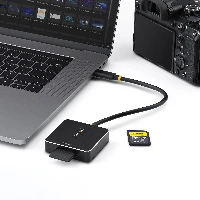 StarTech.com 1B-USB-C-SDE-ADAPTER, MMC, SD, SDHC, SDXC, Black, 10000 Mbit/s, Aluminium, Plastic, USB 3.2 Gen 2 (3.1 Gen 2) Type-C, 54 mm