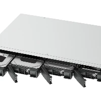QNAP TS-433eU, NAS, Rack (1U), Cortex-A, Cortex-A55, 4 GB, 0 TB