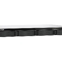 QNAP TS-433eU, NAS, Rack (1U), Cortex-A, Cortex-A55, 4 GB, 0 TB