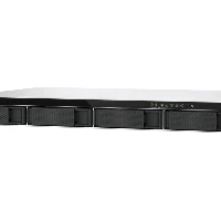 QNAP TS-433eU, NAS, Rack (1U), Cortex-A, Cortex-A55, 4 GB, 0 TB