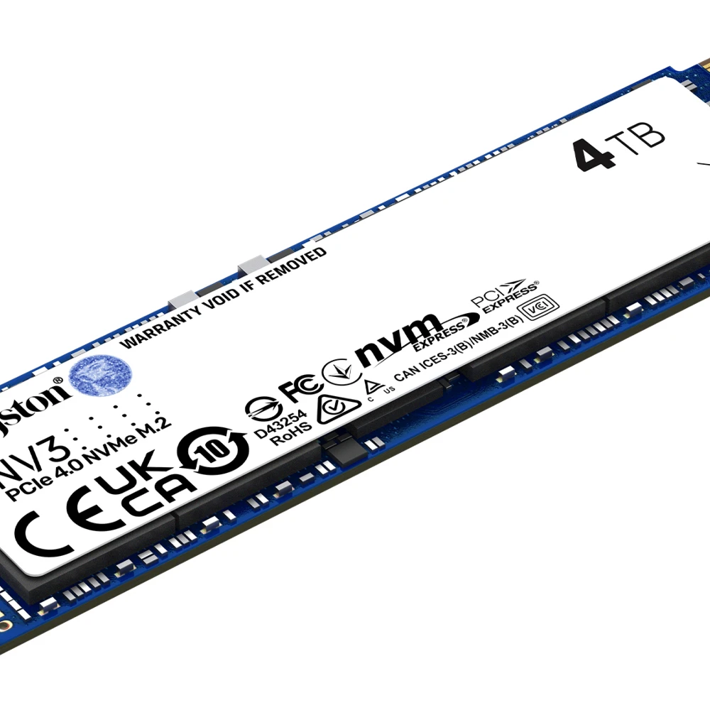 Kingston Technology 4000G NV3 M.2 2280 NVMe SSD, 4 TB, M.2, 6000 MB/s
