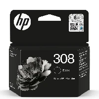 HP 308 Black Original Ink Cartridge, Standard Yield, Black, Pigment-based ink, 1 pc(s), 160 pages, Single pack
