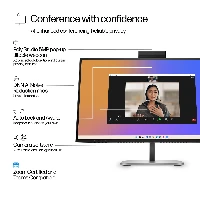HP Series 5 Pro 27 inch QHD USB-C Conferencing Monitor - 527pm, 68.6 cm (27