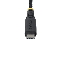 StarTech.com 1m (3.3ft) USB-C Charging Cable, 240W (5A) PD EPR, Dual-Layer Silicone/Braided Jacket, USB 2.0 Laptop Charger Cable, USB-IF Certified, Rugged USB-C Charging Cord, 1 m, USB C, USB C, USB 2.0, 0.48 Gbit/s, Black